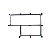 Cezares Tray Каркас для SMC поддона с ножками правый 120x90 см, цвет: хром TRAY-M-RH-120/90-ML-R