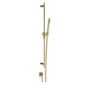 Gessi Inverso Diamantato Душевой гарнитур:душ, держатель, шланг 150 см, цвет: brushed brass  PVD 73641#727