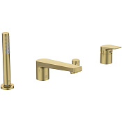 Ideal Standard La Dolce Vita Смеситель на борт ванны с душем, излив 24,3 см, цвет: PVD brushed gold BD671A2