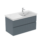 Ideal Standard Finesse Тумба под раковину, 100х55х50h см, левое крыло, цвет: matt ashblue lacquered E3446UQ
