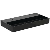 Ideal Standard Solos Раковина подвесная 101,5х51,5 см, 2 отверстия, без д/к, цвет: черный глянец T5370V2