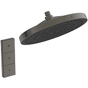 Ideal Standard Solos Верхний душ 30 см, 3 вида струи, без кронштейна, цвет: PVD magnetic grey A7889A5