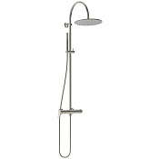 Ideal Standard La Dolce Vita Душевая стойка: смеситель, ручной и верхний душ, цвет: PVD silver storm BD674GN