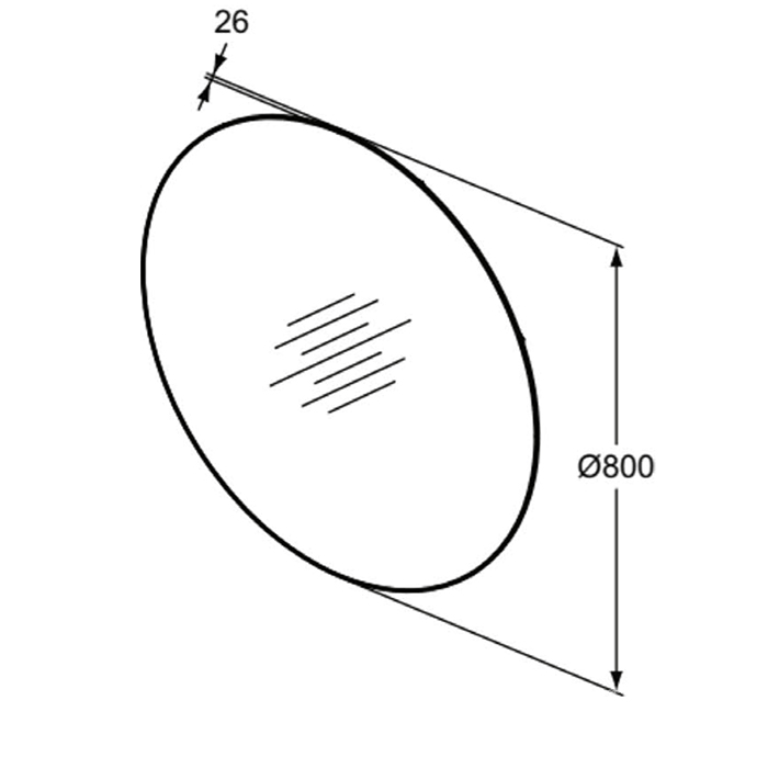 Ideal Standard Conca Зеркало 80х80 см, с подсветкой по периметру T3958BH