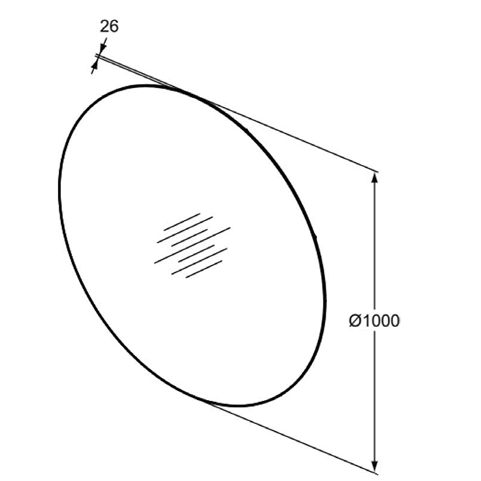 Ideal Standard Conca Зеркало 100х100 см, с подсветкой по периметру T3959BH