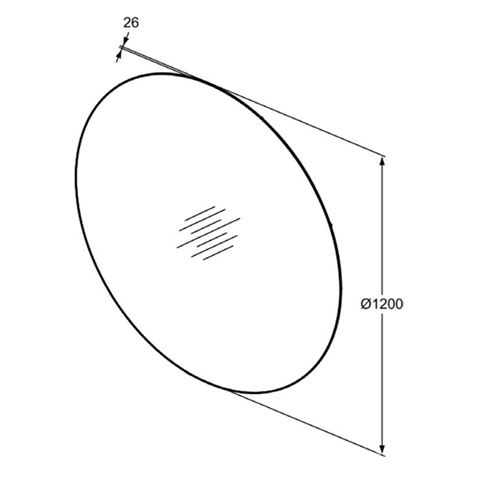 Ideal Standard Conca Зеркало 120х120 см, с подсветкой по периметру T3960BH