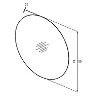 Ideal Standard Conca Зеркало 120х120 см, с подсветкой по периметру T3960BH