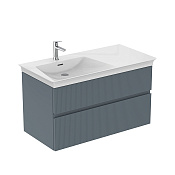 Ideal Standard Finesse Тумба под раковину, 100х55х50h см, правое крыло, цвет: matt ashblue lacquered E3445UQ