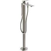 Ideal Standard La Dolce Vita Смеситель напольный для ванны: душ, шланг, держ, цвет: PVD silver storm BD673GN