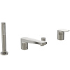 Ideal Standard La Dolce Vita Смеситель на борт ванны с душем, излив 24,3 см, цвет: PVD silver storm BD671GN