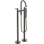 Ideal Standard Joy Смеситель напольный для ванны двухвентильный: душ, шланг, цвет: PVD magnetic grey BD169A5