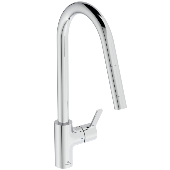 Ideal Standard Gusto Смеситель для кухни с выдвижным изливом, цвет: chrome BD414AA