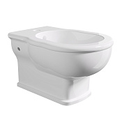 Alice Boheme Биде подвесное 36,5х54 см, c 1 отв. под смеситель и переливом, цвет: белый глянцевый 28240101S