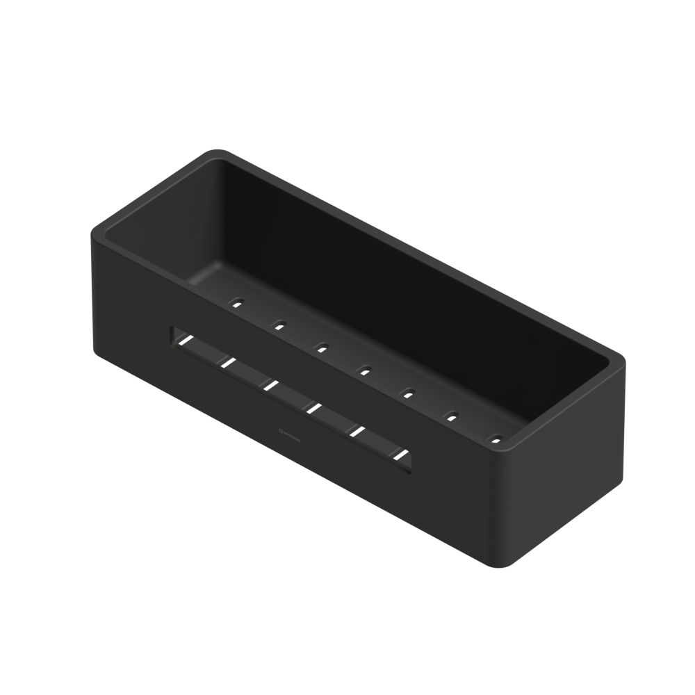 Whitecross Ergo Полка металлическая 30x11 см, подвесная, цвет: черный матовый ER2280BL