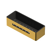 Whitecross Ergo Полка металлическая 30x11 см, подвесная, цвет: золото брашированное ER2280GLB