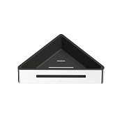 Whitecross Ergo Полка металлическая угловая 22x22 см, подвесная, цвет: хром ER2282CR