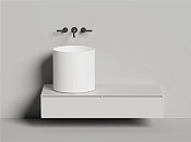 Salini Armonia Раковина чаша из S-Sense d45х45h см, без перелива и отв., цвет: RAL полностью глянец 130413GF