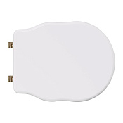 Alice Boheme Крышка-сиденье для унитаза, с микролифтом, цвет: белый глянцевый, фурнитура бронза MC2803SE