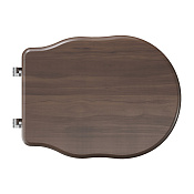 Alice Boheme Крышка-сиденье для подвесного унитаза, цвет: орех, фурнитура хром MC28N1SE