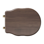 Alice Boheme Крышка-сиденье для подвесного унитаза, цвет: орех, фурнитура бронза MC28N3SE