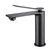 Vincea Verse Смеситель для раковины, излив 12,8 см, без донного клапана, цвет: вороненая сталь VBF-2VE1GM