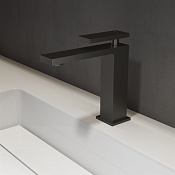 Vincea Rim Смеситель для раковины, излив 11,2 см, без донного клапана, цвет: черный матовый VBF-2DS1MB