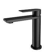 Vincea Vogue (SS) Смеситель для раковины, излив 13 см, без донного клапана, цвет: черный матовый VBF-2VS1MB