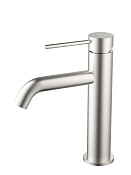 Vincea City Смеситель для раковины, излив 10,8 см, без донного клапана, цвет: брашированный никель VBF-2C1BN