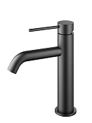 Vincea City Смеситель для раковины, излив 10,8 см, без донного клапана, цвет: вороненая сталь VBF-2C1GM