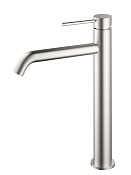 Vincea City Смеситель для раковины высокий, излив 16 см, без донного клапана, цвет: браш. никель VBF-2C2BN