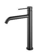 Vincea City Смеситель для раковины высокий, излив 16 см, без донного клапана, цвет: вороненая сталь VBF-2C2GM