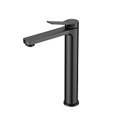 Vincea Arco Смеситель для раковины высокий, излив 16 см, без донного клапана, цвет: черный матовый VBF-4AR02MB