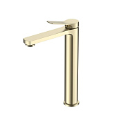 Vincea Arco Смеситель для раковины высокий, излив 16 см, без донного клапана, цвет: браш. золото VBF-4AR02BG