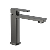 Vincea Next Смеситель для раковины, излив 14,2 см, без донного клапана, цвет: вороненая сталь VBF-1N1GM