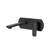 Vincea Next Смеситель для раковины встраиваемый, излив 17,4 см, без дон. клап., цвет: черный матовый VBFW-1N1MB