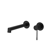 Vincea Desire Смеситель для раковины встраиваемый, излив 19,4 см, без д/к, цвет: черный матовый VBFW-1D1MB