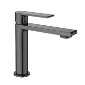 Vincea Vogue Смеситель для раковины, излив 13,3 см, без донного клапана, цвет: вороненая сталь VBF-1V1GM