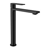 Vincea Vogue Смеситель для раковины высокий, излив 17,6 см, без донного клап., цвет: черный матовый VBF-1V2MB