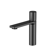Vincea Vogue Смеситель для раковины, излив 12,1 см, без донного клапана, цвет: черный матовый VBF-4V3MB