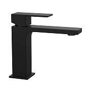 Vincea Cube Смеситель для раковины, излив 12,2 см, без донного клапана, цвет: черный матовый VBF-1C01MB
