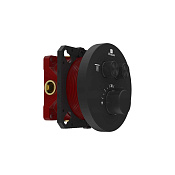 Vincea Термостат для душа, на 2 потребителя, с внутренней частью, цвет: черный матовый VSCV-322T-MMB