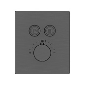 Vincea Термостат для душа, на 2 потребителя, с внутренней частью, цвет: вороненая сталь VSCV-321TGM