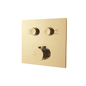 Vincea Смеситель для душа, на 2 потребителя, с внутренней частью, цвет: брашированное золото VSCV-421BG4