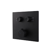 Vincea Смеситель для душа, на 2 потребителя, с внутренней частью, цвет: черный матовый VSCV-421MB