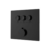 Vincea Смеситель для душа, на 3 потребителя, с внутренней частью, цвет: черный матовый VSCV-431MB