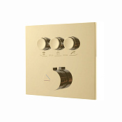 Vincea Смеситель для душа, на 3 потребителя, с внутренней частью, цвет: брашированное золото VSCV-431BG4