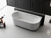 Vincea Ванна акриловая пристенная 170x80 см, со сливом-переливом, цвет: белый глянцевый VBT-621B