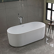 Vincea Ванна акриловая отдельностоящая 170x80 см, с щелевым переливом, цвет: белый матовый VBT-426-1700MW