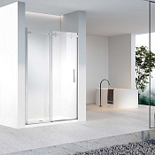 Vincea Como-N Душевая дверь раздвижная 160x195h см, прозрачное стекло 8 мм, цвет: хром VDS-4CN160CL