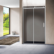Vincea Como Душевая дверь раздвижная 120x195h см, тонированное стекло 8 мм, цвет: хром VPS-1C120CG